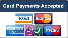 All Major Credit Cards Now Accepted